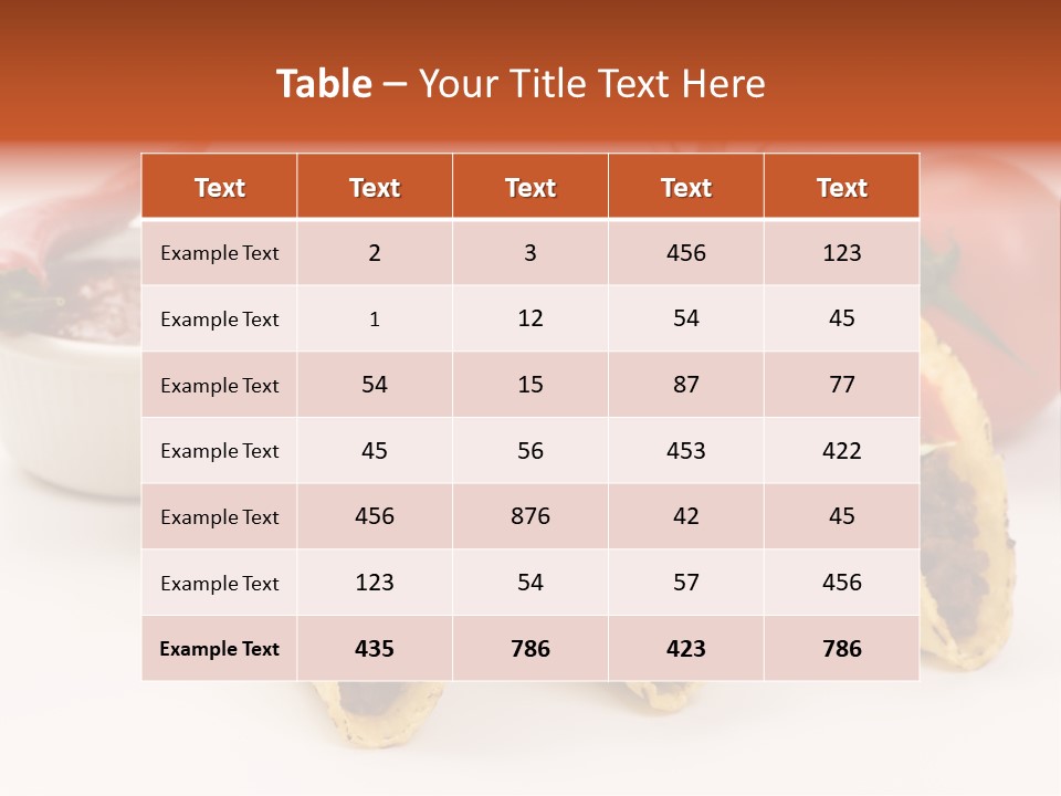 Sauce Tortilla Dinner PowerPoint Template