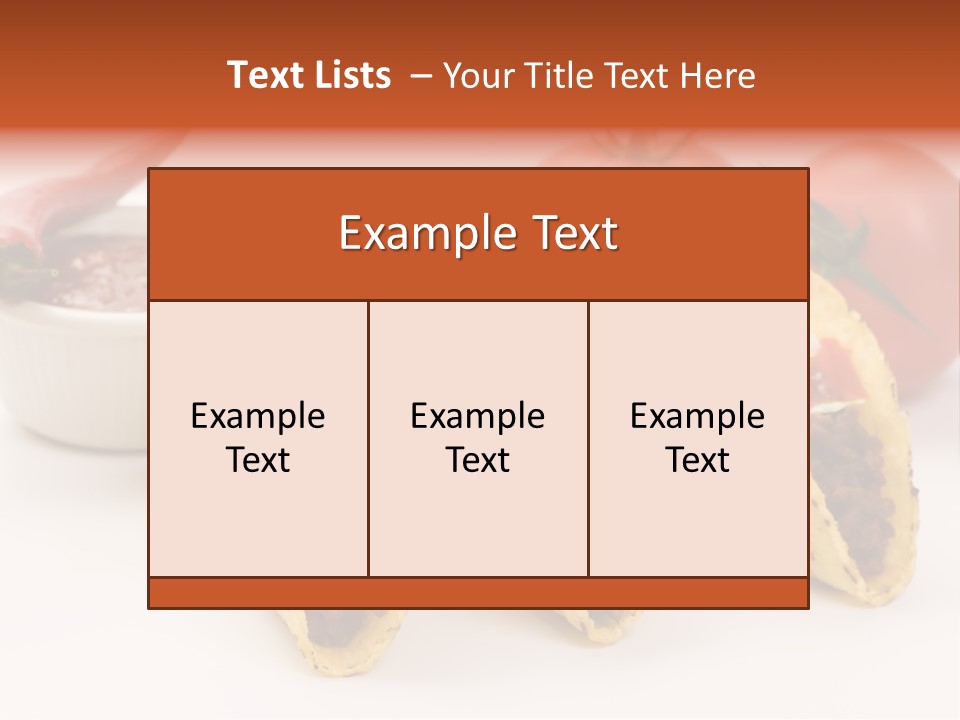 Sauce Tortilla Dinner PowerPoint Template