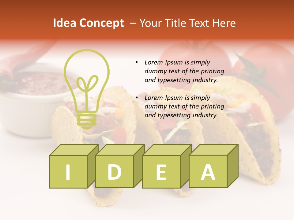 Sauce Tortilla Dinner PowerPoint Template