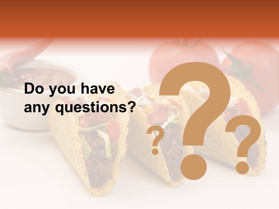 Sauce Tortilla Dinner PowerPoint Template