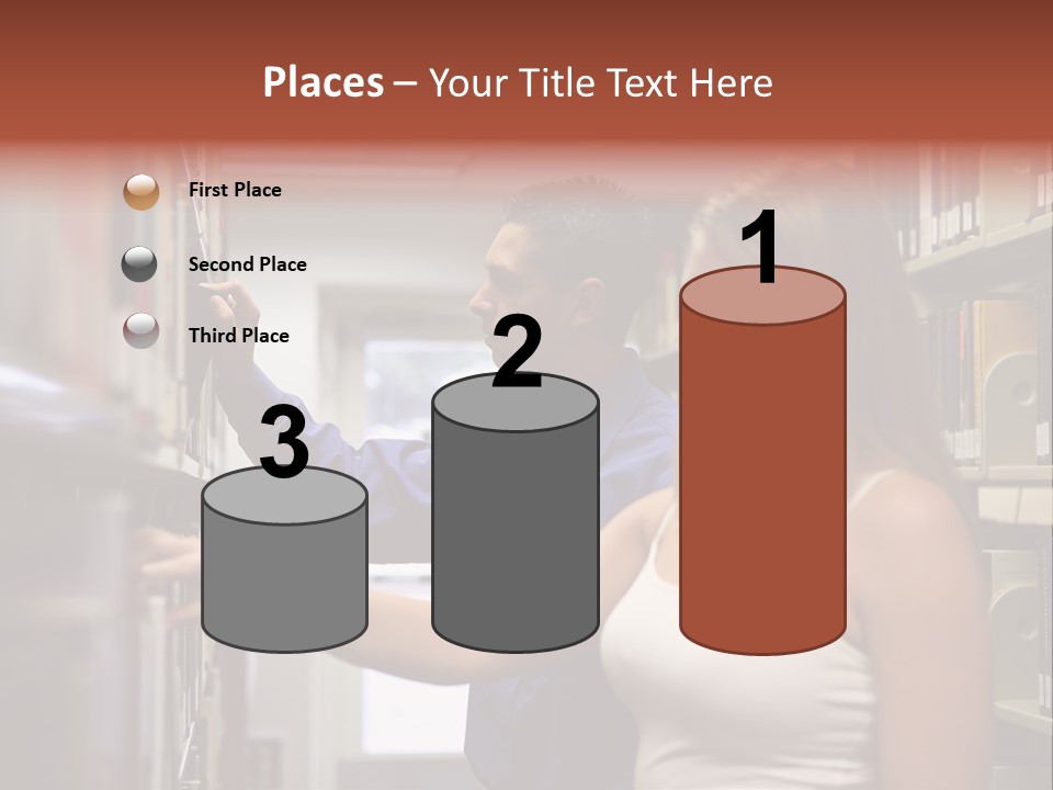 Male Girl Studying PowerPoint Template