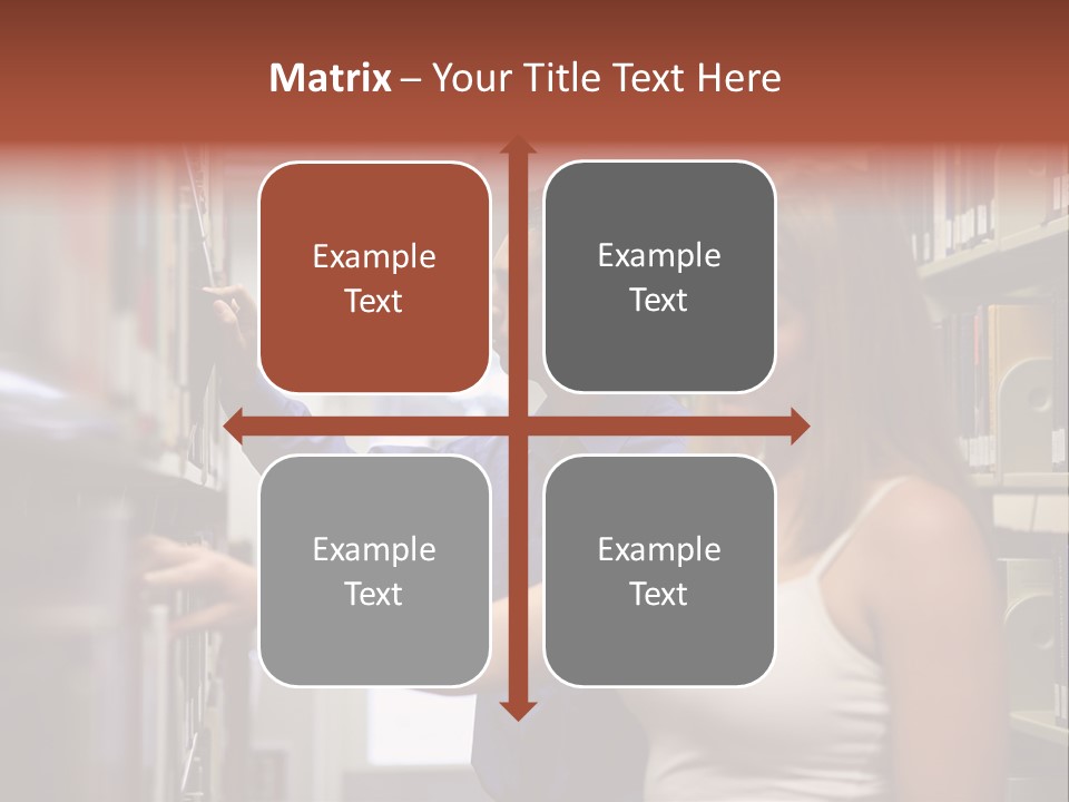 Male Girl Studying PowerPoint Template