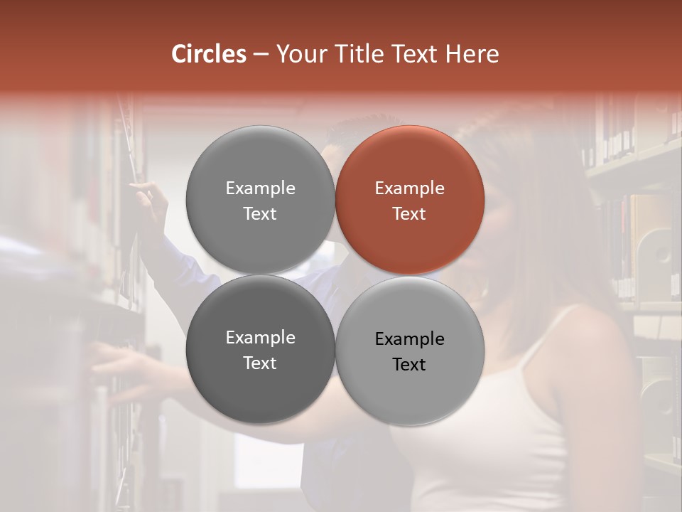 Male Girl Studying PowerPoint Template