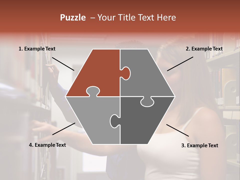 Male Girl Studying PowerPoint Template