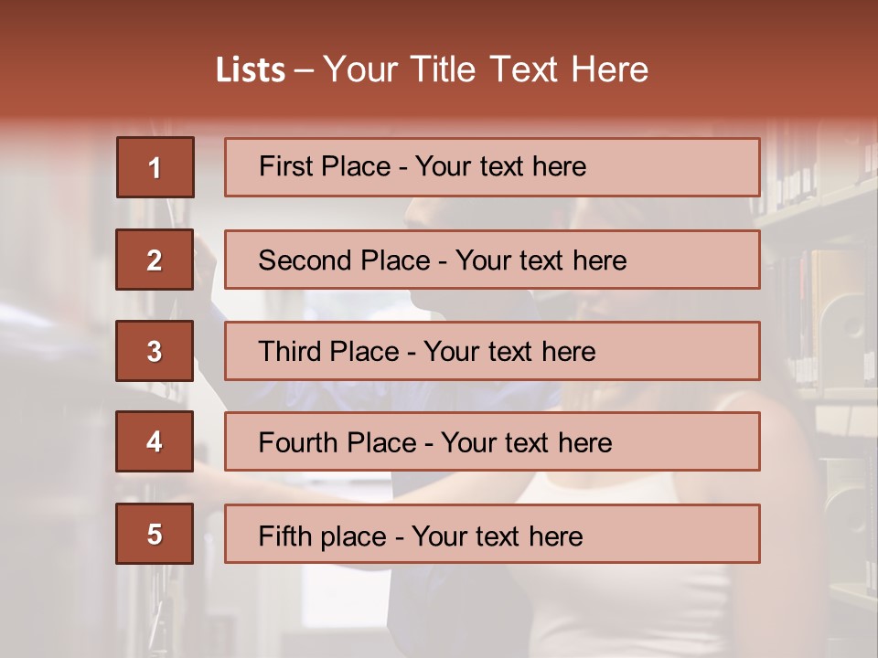 Male Girl Studying PowerPoint Template
