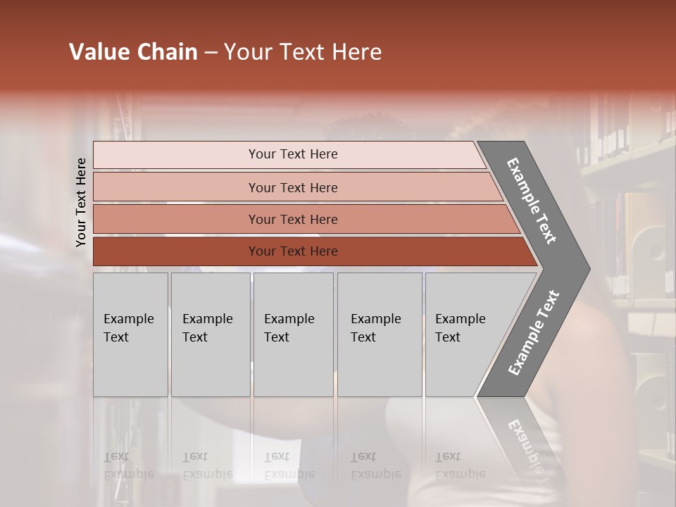 Male Girl Studying PowerPoint Template