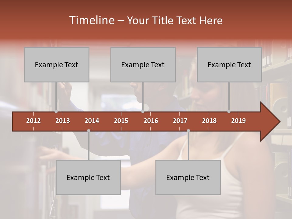 Male Girl Studying PowerPoint Template