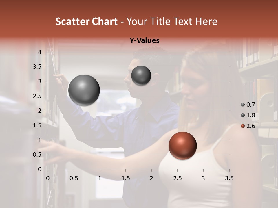 Male Girl Studying PowerPoint Template
