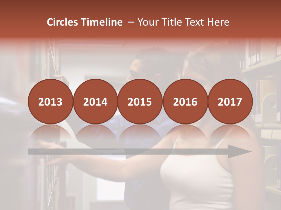 Male Girl Studying PowerPoint Template