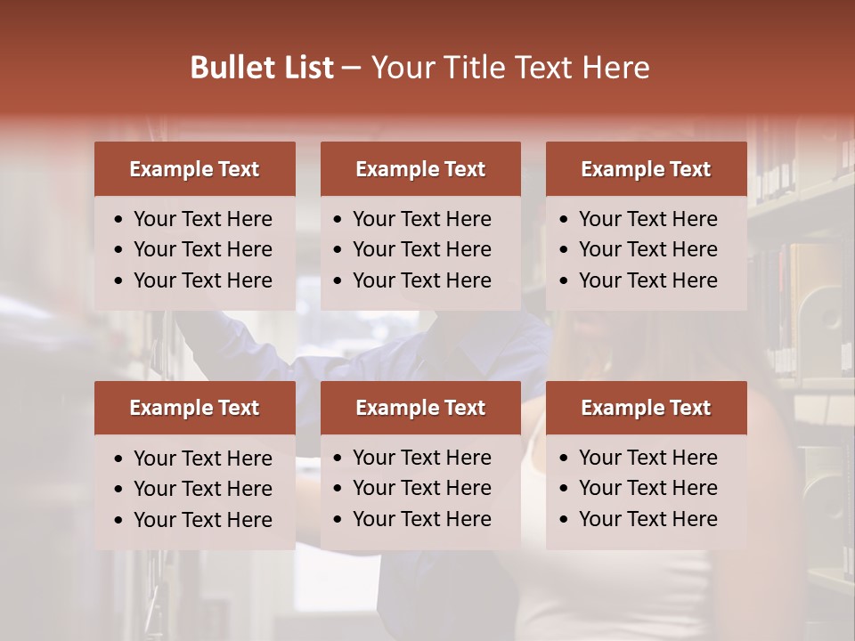 Male Girl Studying PowerPoint Template