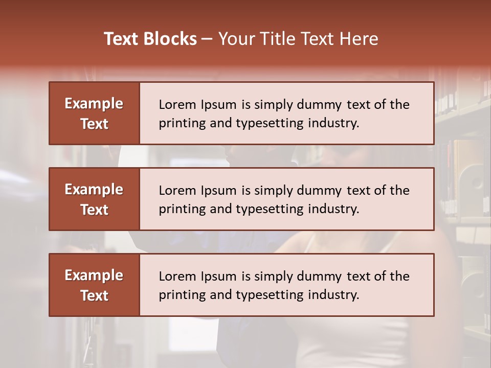 Male Girl Studying PowerPoint Template