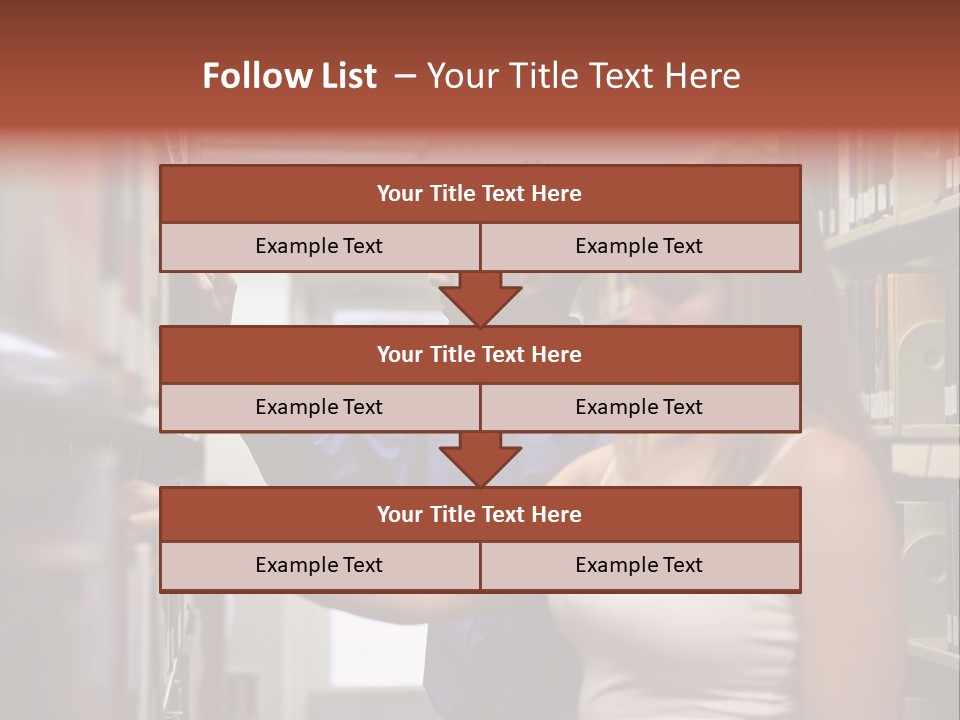 Male Girl Studying PowerPoint Template