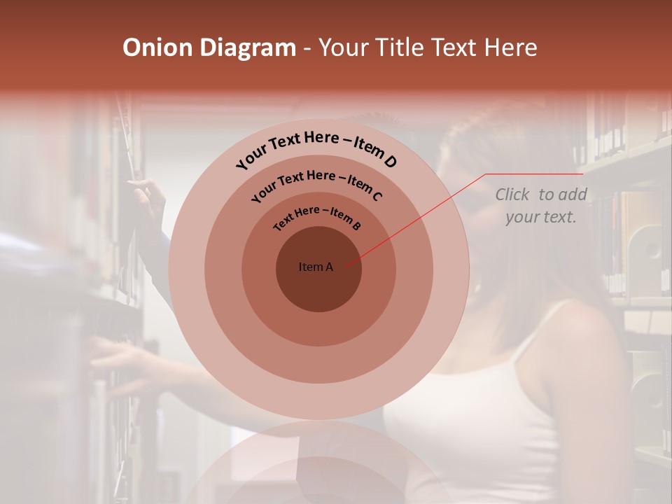 Male Girl Studying PowerPoint Template