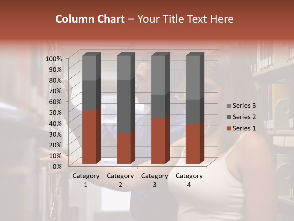 Male Girl Studying PowerPoint Template