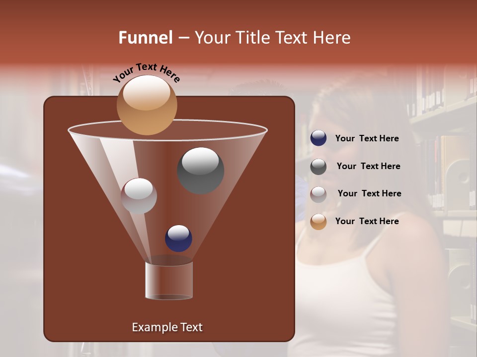 Male Girl Studying PowerPoint Template