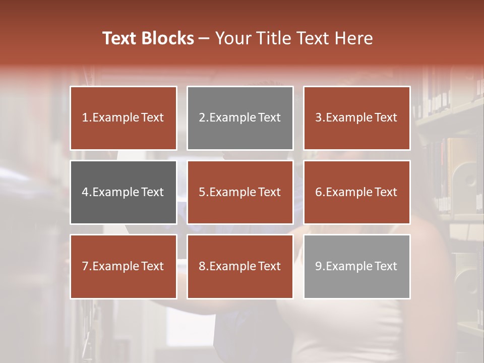 Male Girl Studying PowerPoint Template