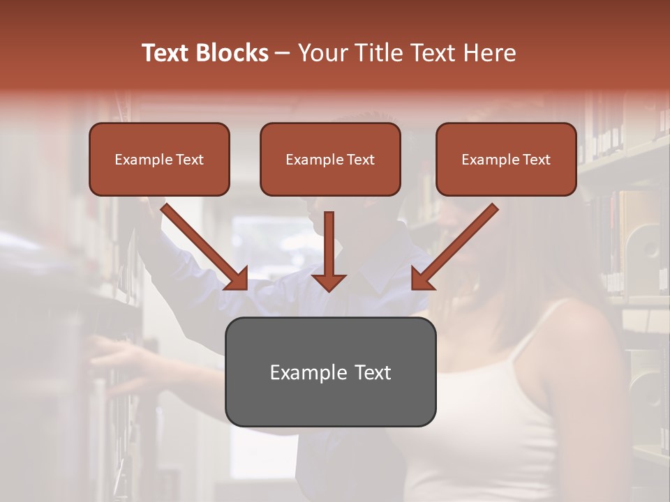 Male Girl Studying PowerPoint Template