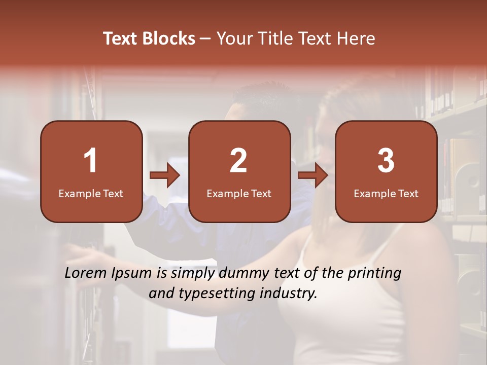 Male Girl Studying PowerPoint Template