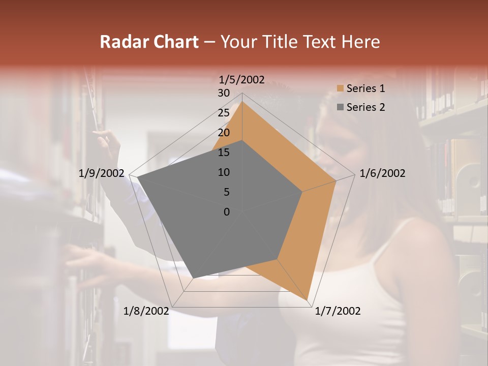 Male Girl Studying PowerPoint Template