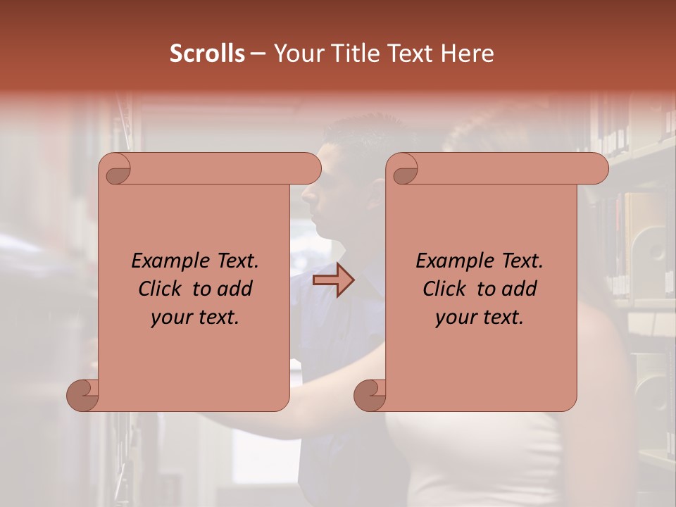 Male Girl Studying PowerPoint Template