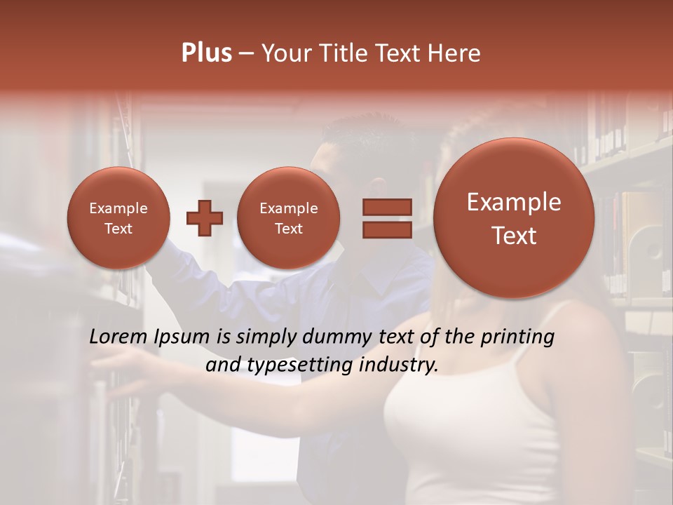 Male Girl Studying PowerPoint Template