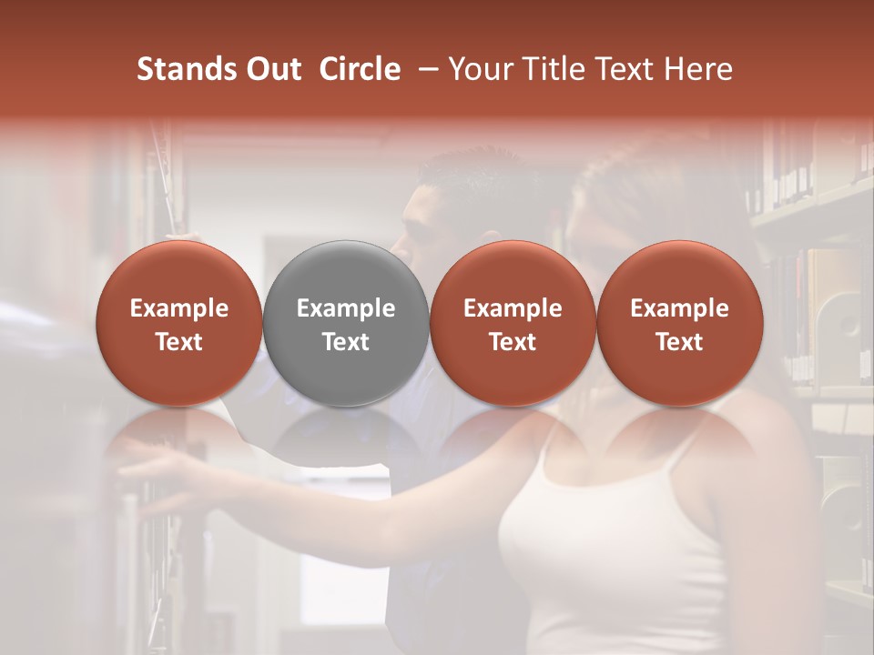 Male Girl Studying PowerPoint Template