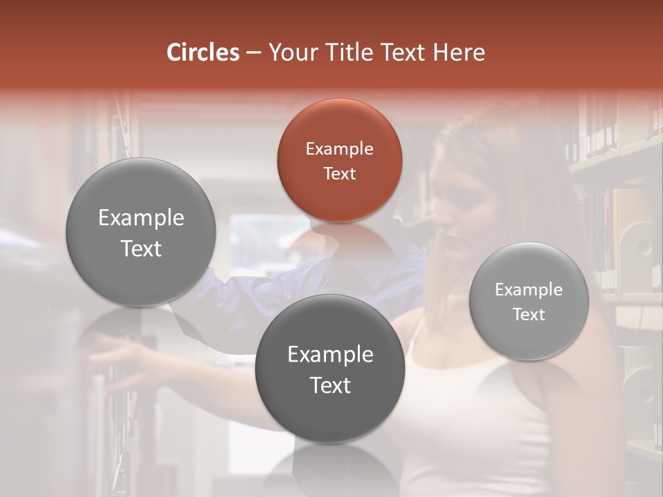 Male Girl Studying PowerPoint Template