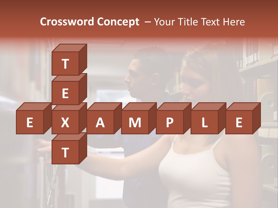 Male Girl Studying PowerPoint Template