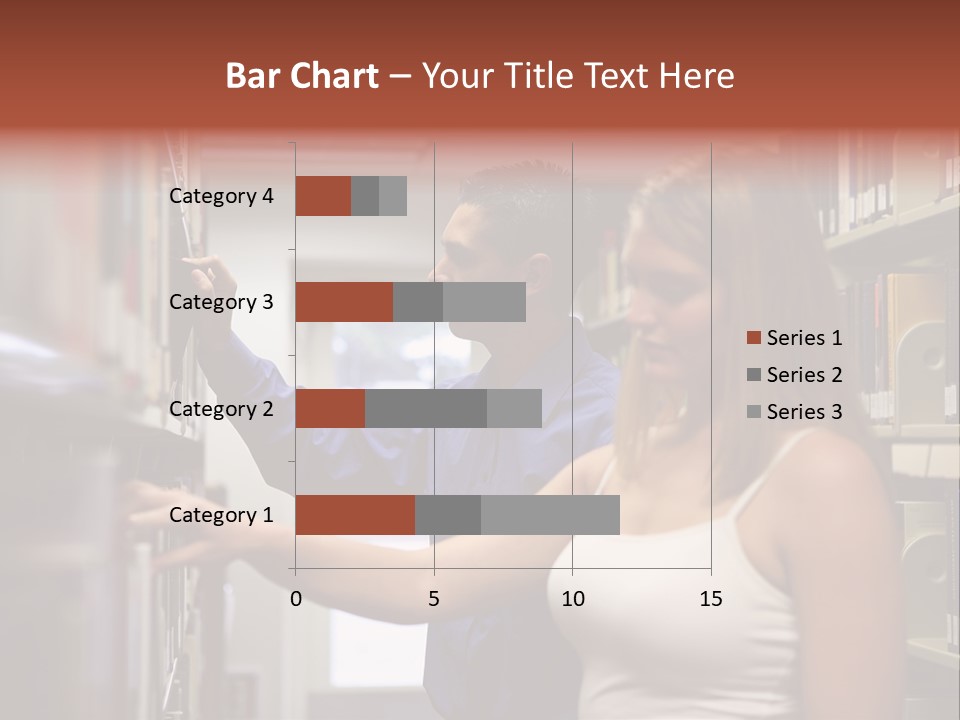 Male Girl Studying PowerPoint Template