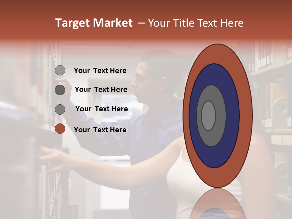 Male Girl Studying PowerPoint Template