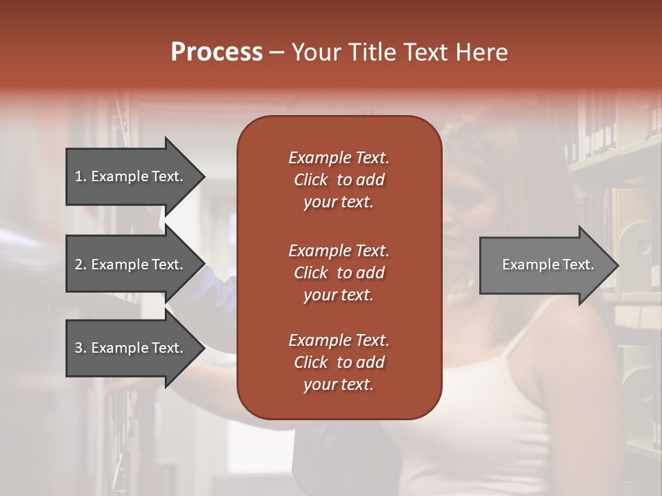 Male Girl Studying PowerPoint Template