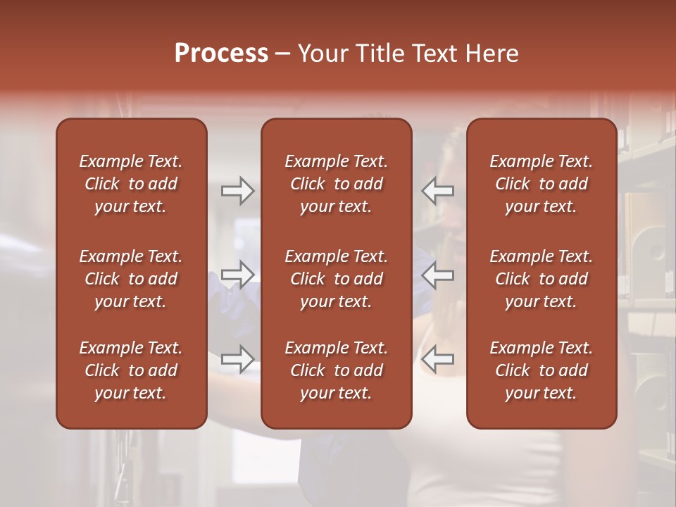 Male Girl Studying PowerPoint Template