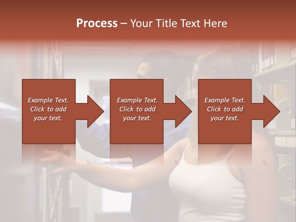 Male Girl Studying PowerPoint Template