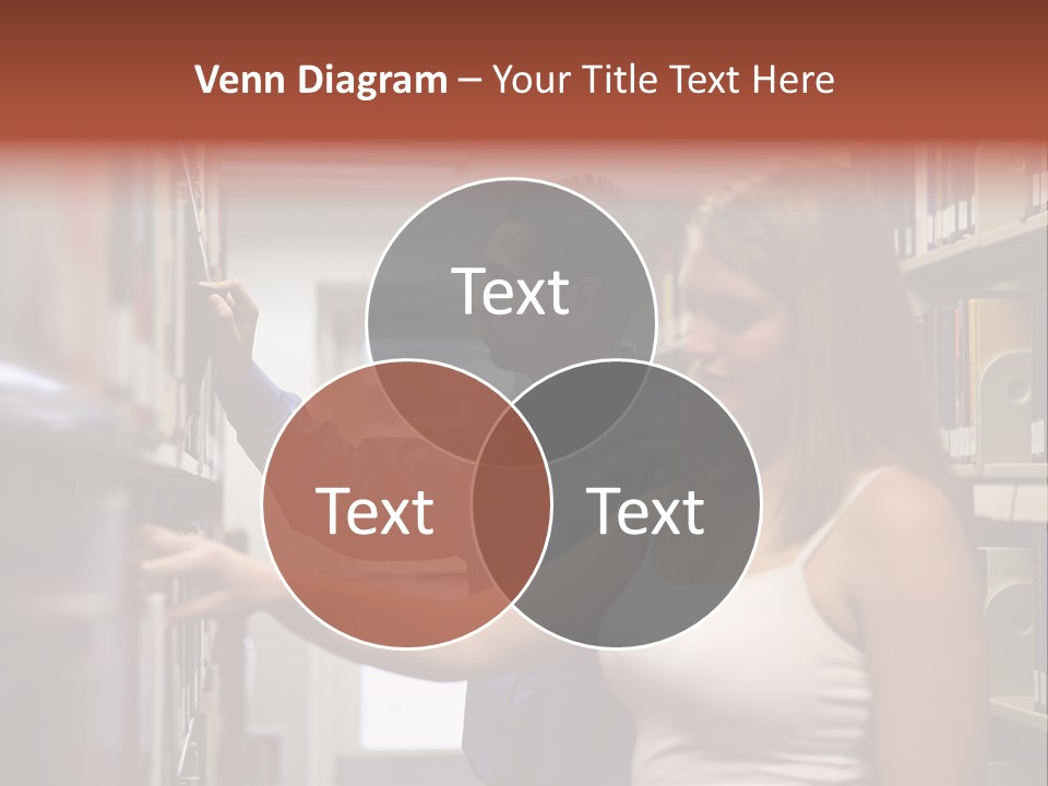 Male Girl Studying PowerPoint Template