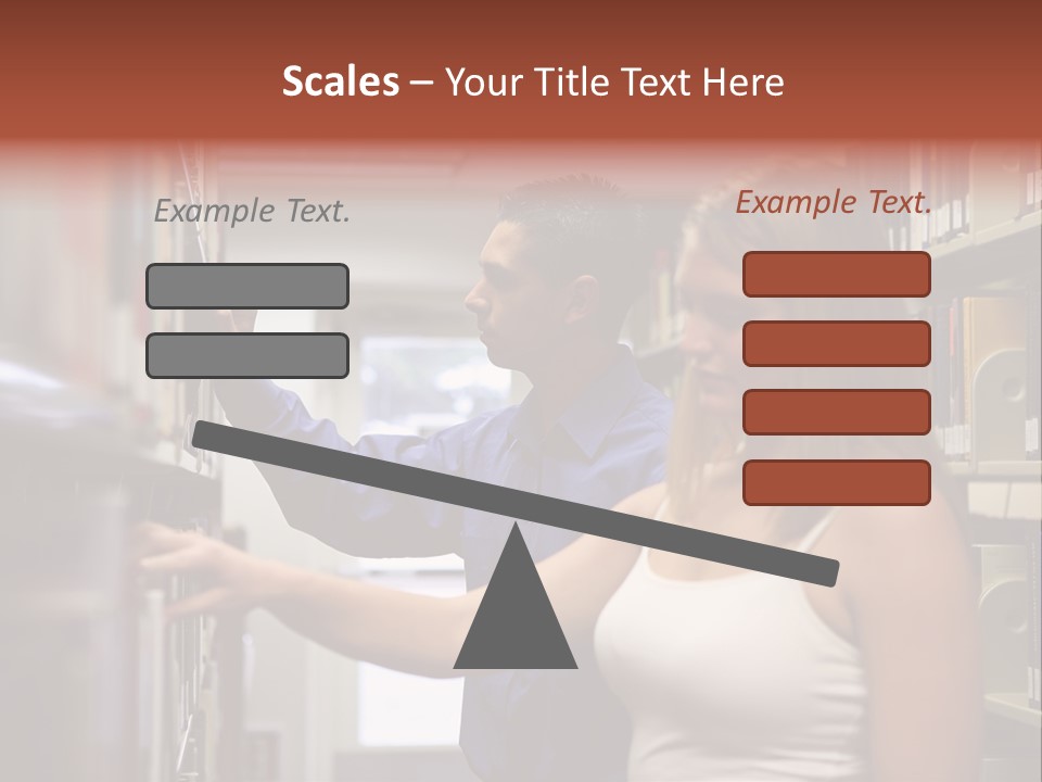 Male Girl Studying PowerPoint Template