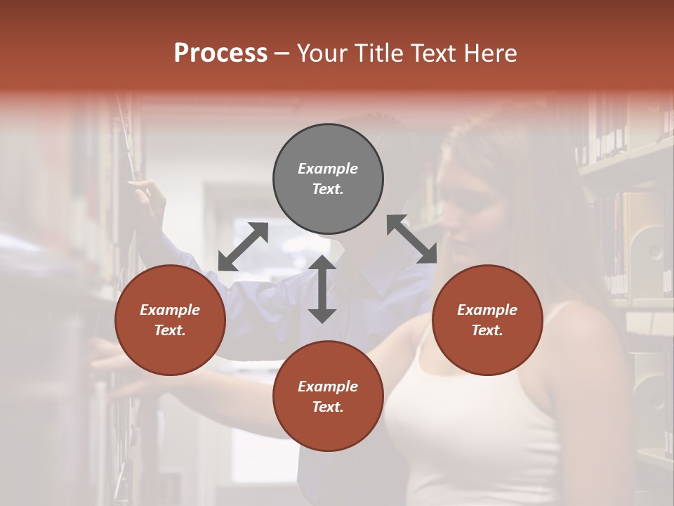 Male Girl Studying PowerPoint Template