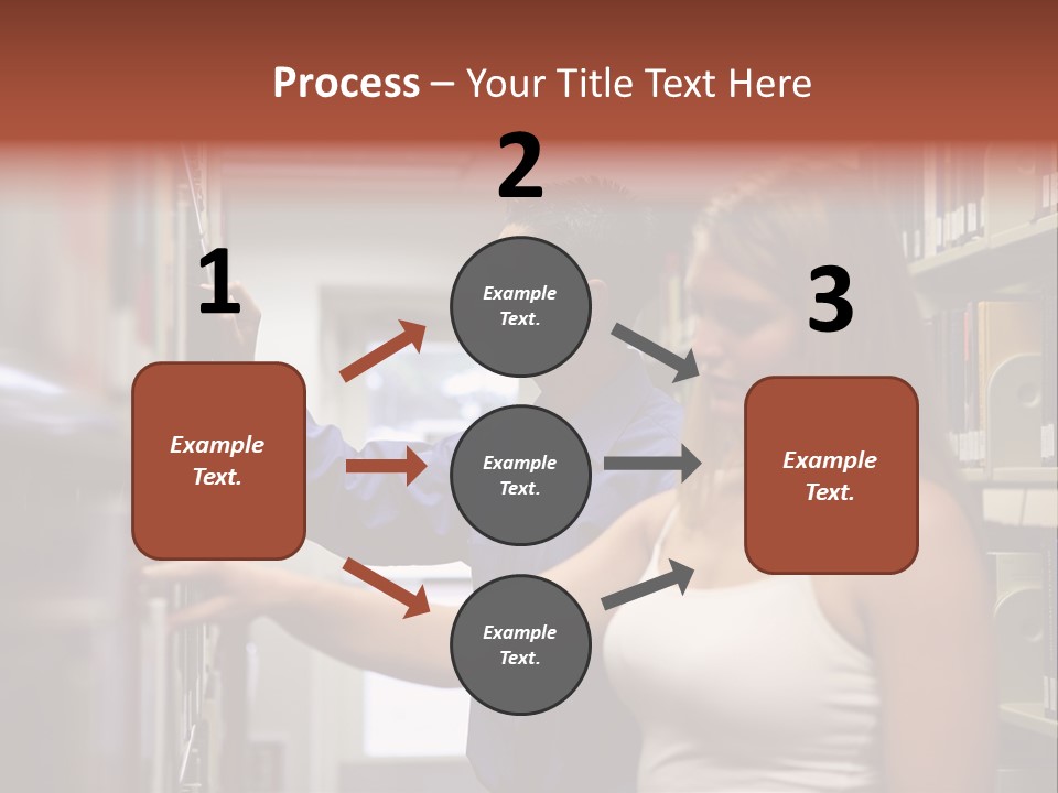 Male Girl Studying PowerPoint Template