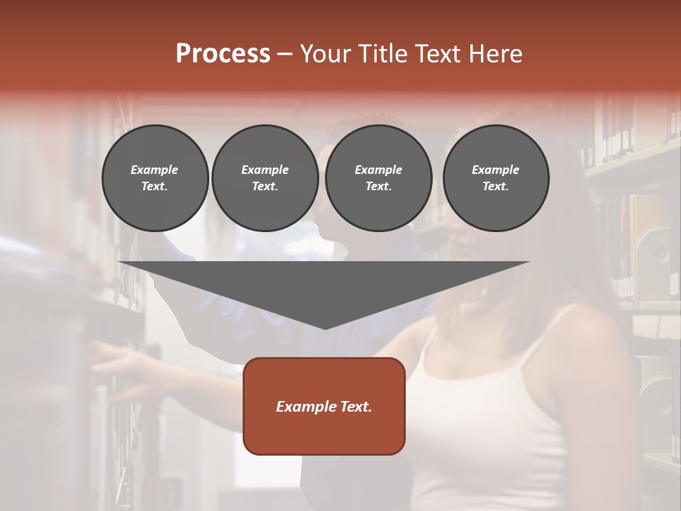 Male Girl Studying PowerPoint Template