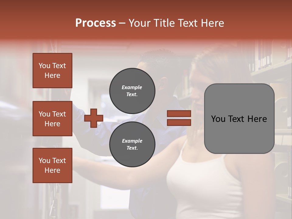 Male Girl Studying PowerPoint Template