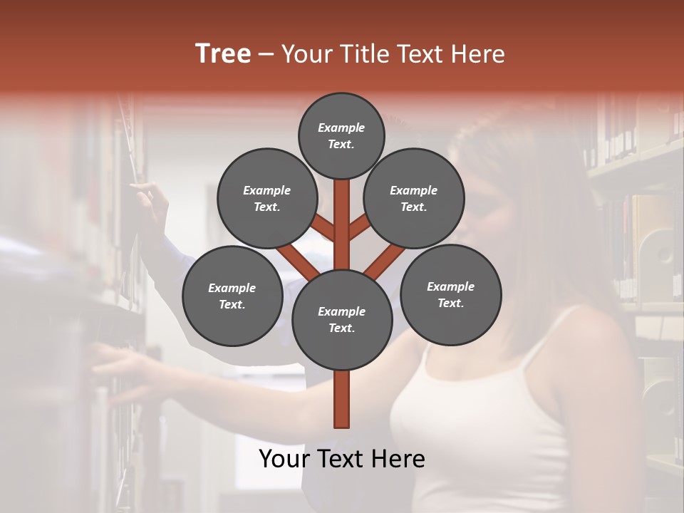 Male Girl Studying PowerPoint Template