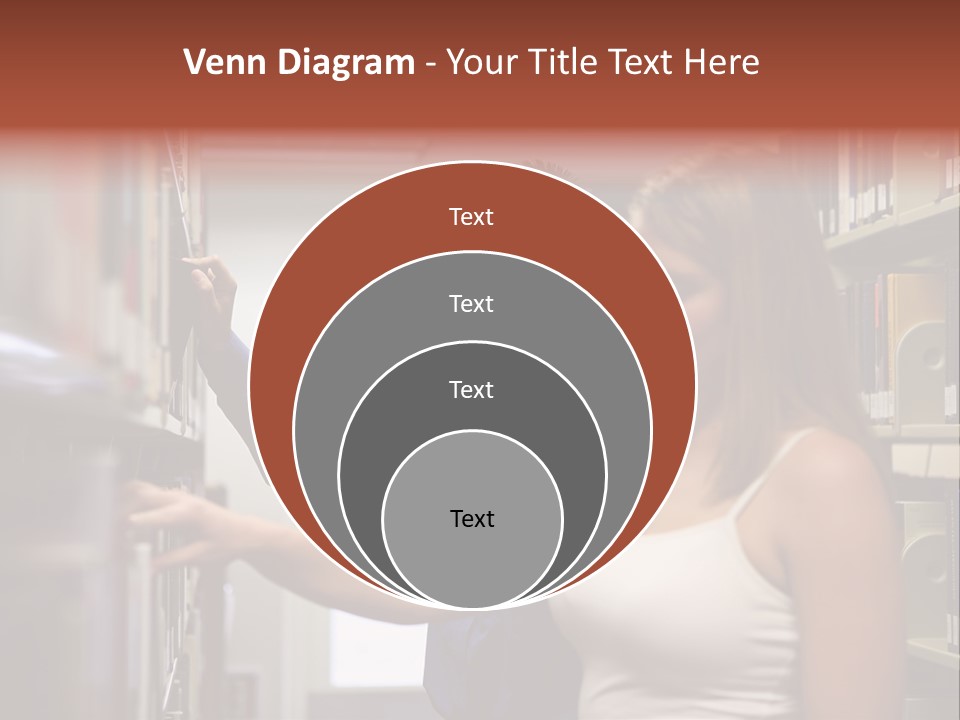 Male Girl Studying PowerPoint Template