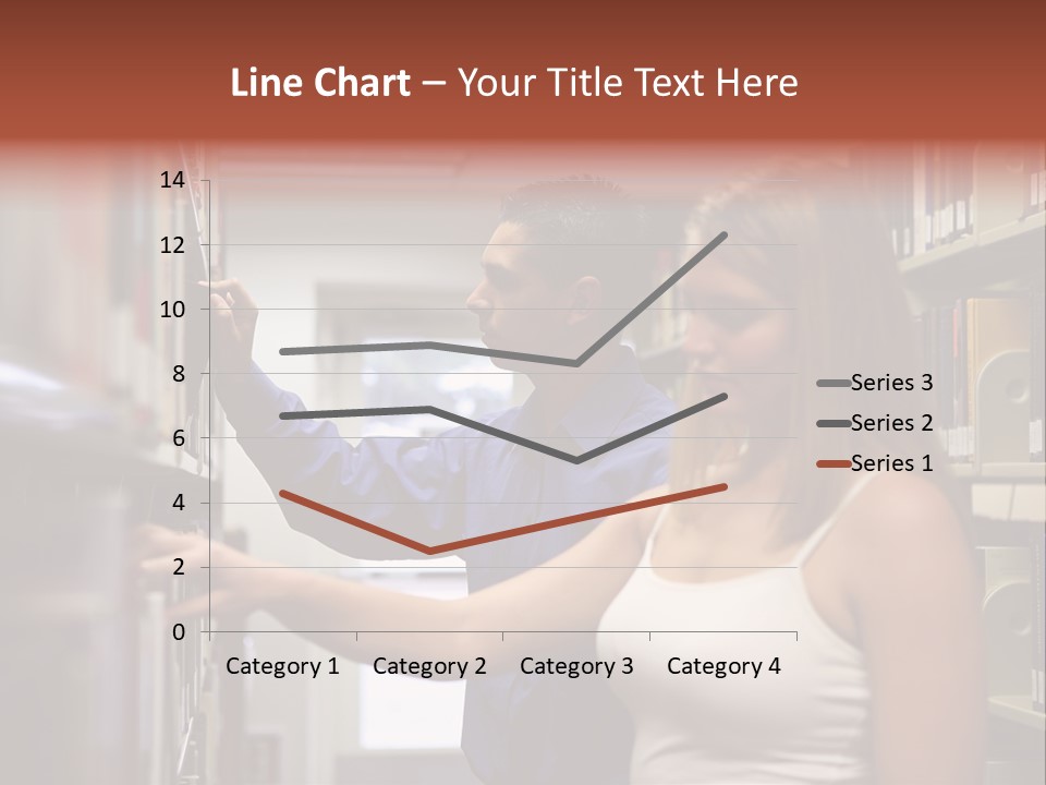 Male Girl Studying PowerPoint Template