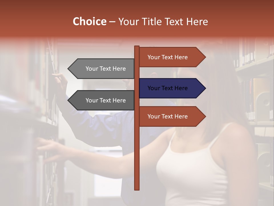 Male Girl Studying PowerPoint Template