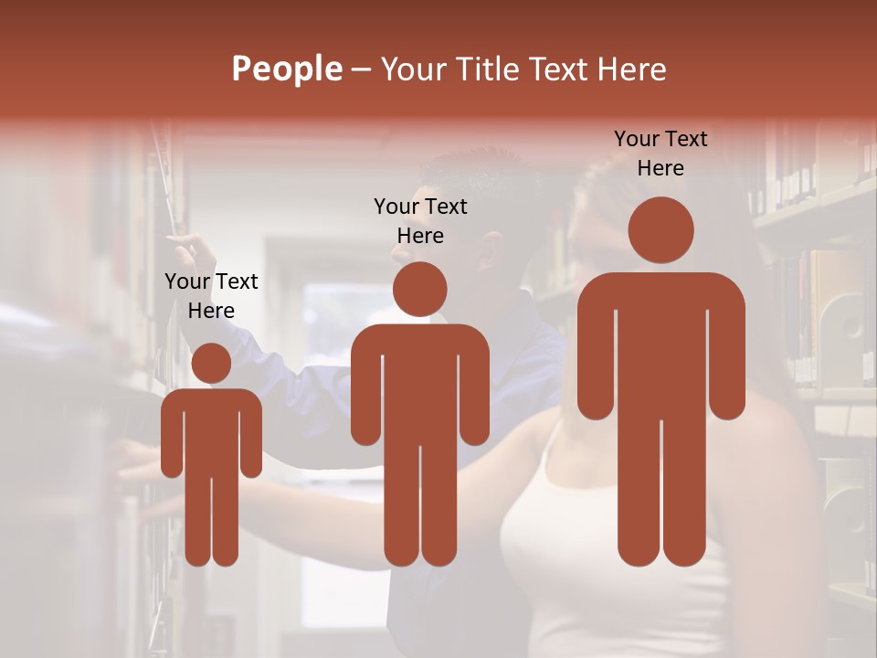 Male Girl Studying PowerPoint Template