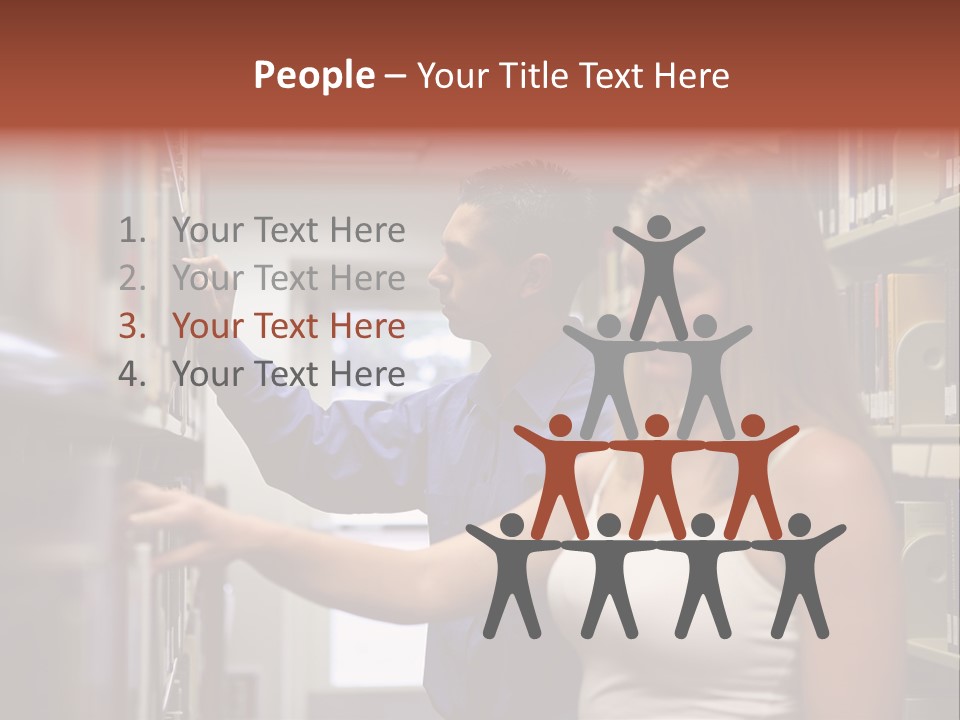 Male Girl Studying PowerPoint Template