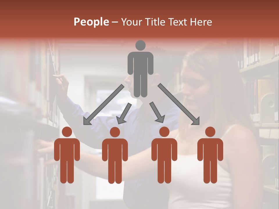 Male Girl Studying PowerPoint Template