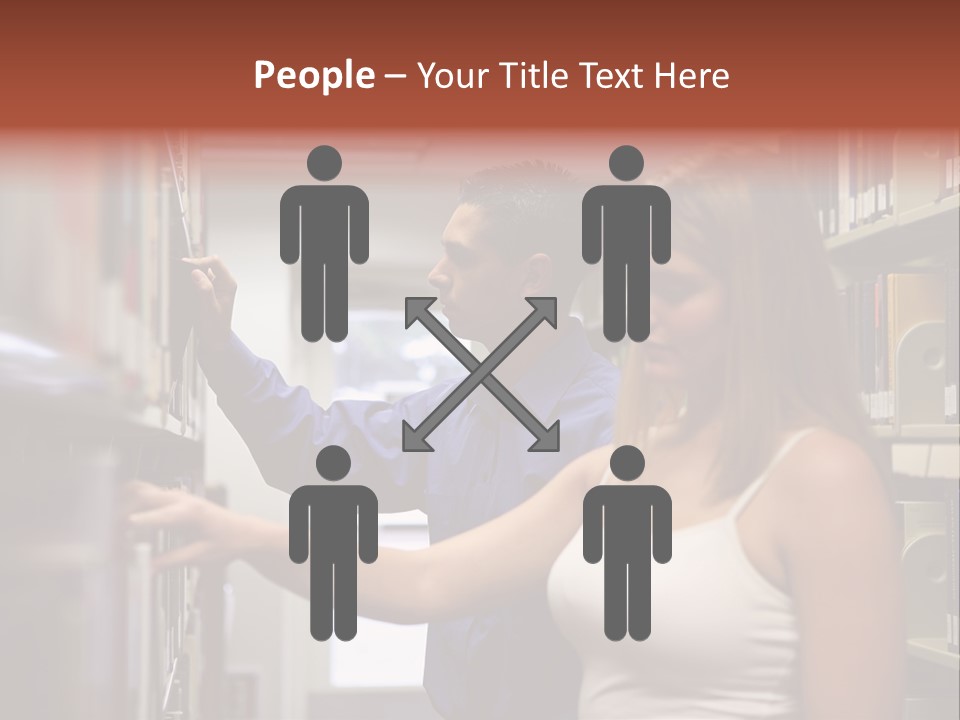 Male Girl Studying PowerPoint Template