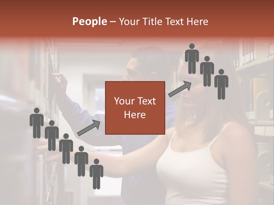 Male Girl Studying PowerPoint Template