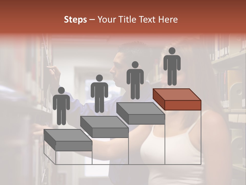 Male Girl Studying PowerPoint Template