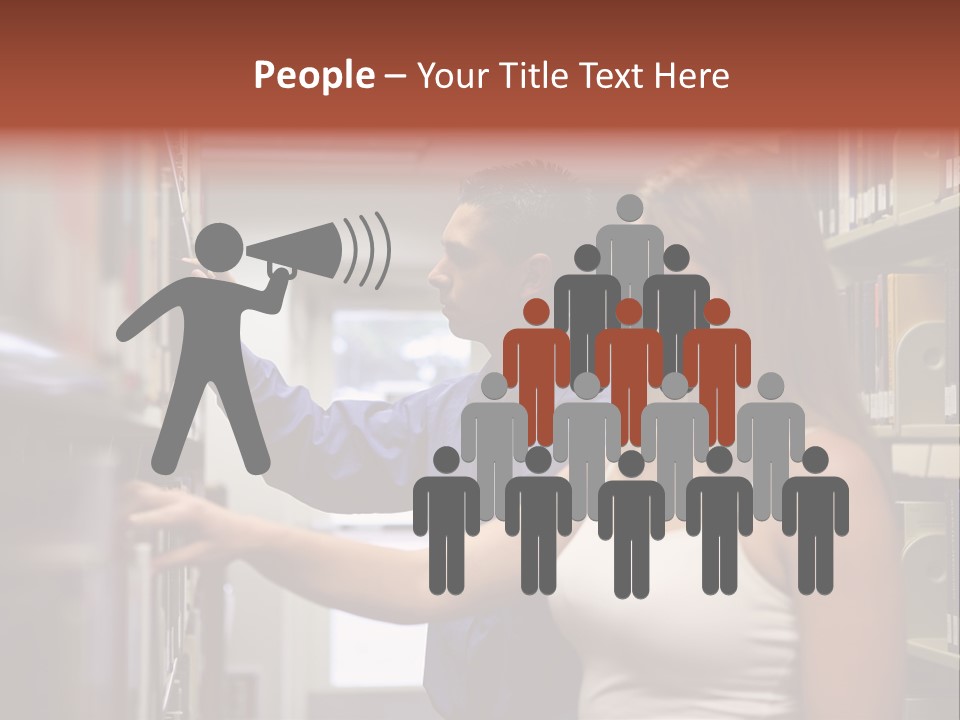 Male Girl Studying PowerPoint Template